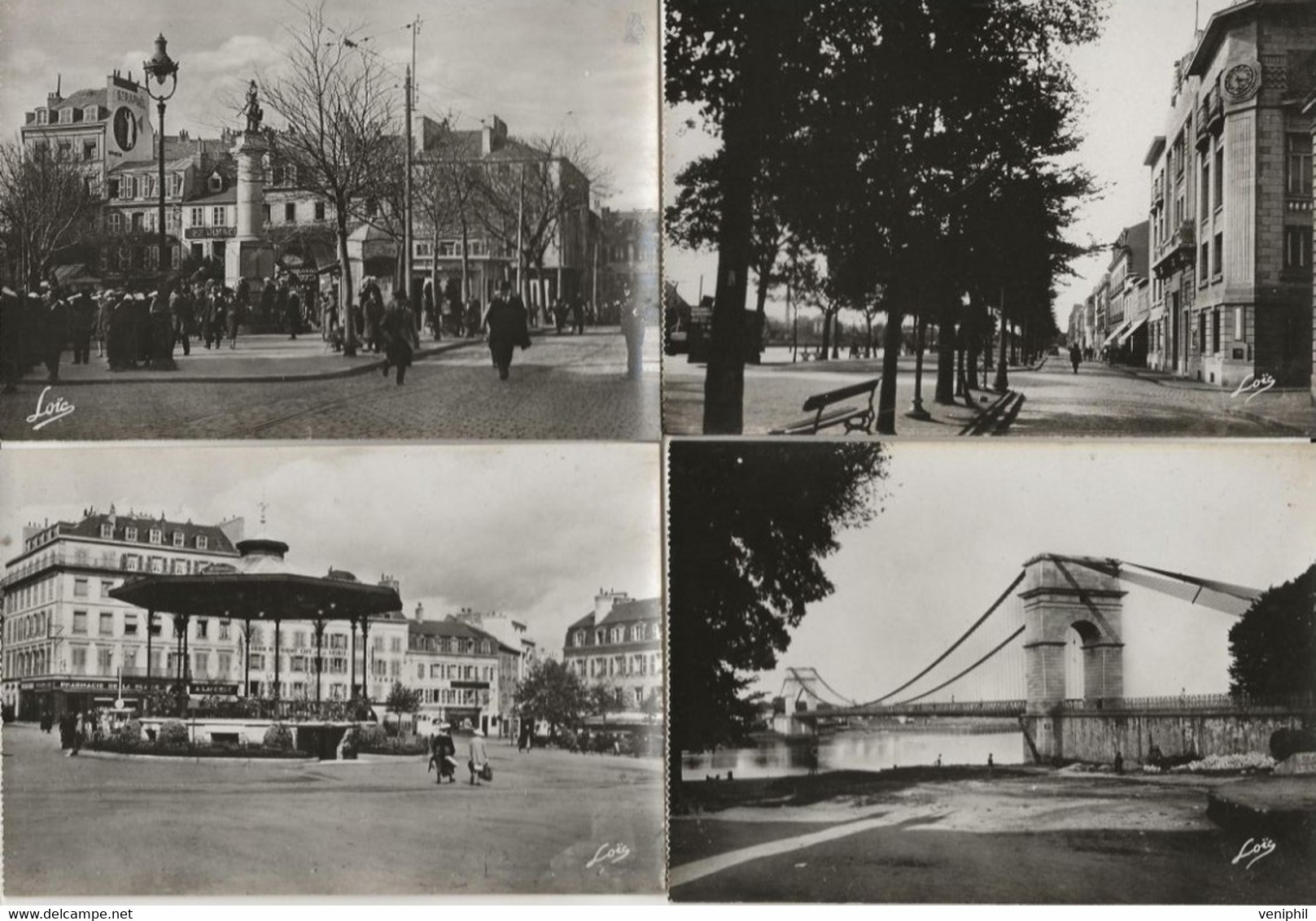 56 -LORIENT -LOT DE 7 CARTES PHOTO DES ANNEES 1950- 60 -TB - Lorient