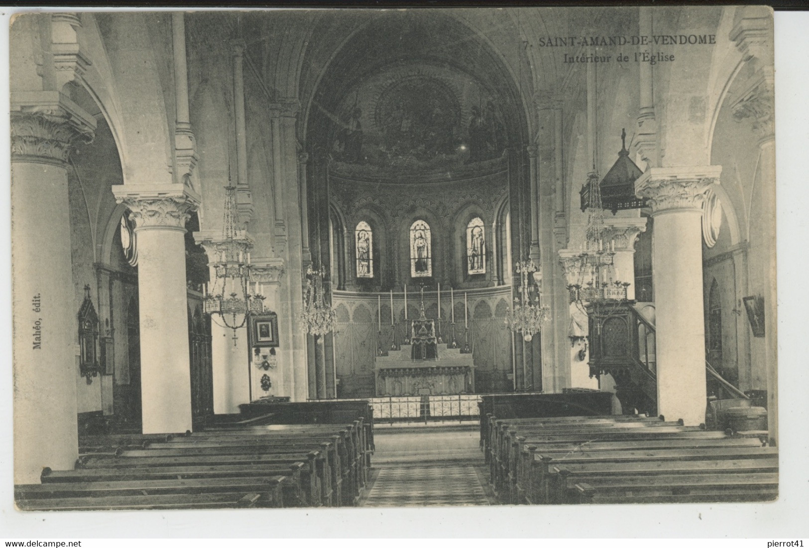 SAINT AMAND DE VENDOME - Intérieur De L'Eglise - Saint Amand Longpre