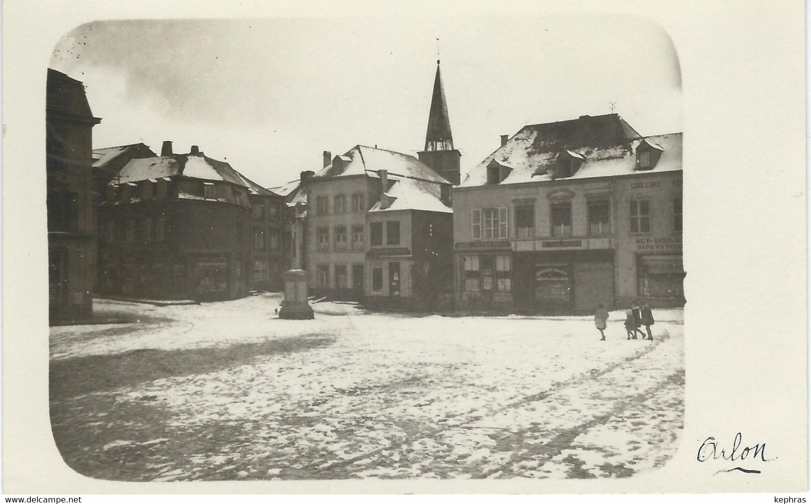 ARLON : Grand'Place - TRES RARE CARTE PHOTO - Aarlen