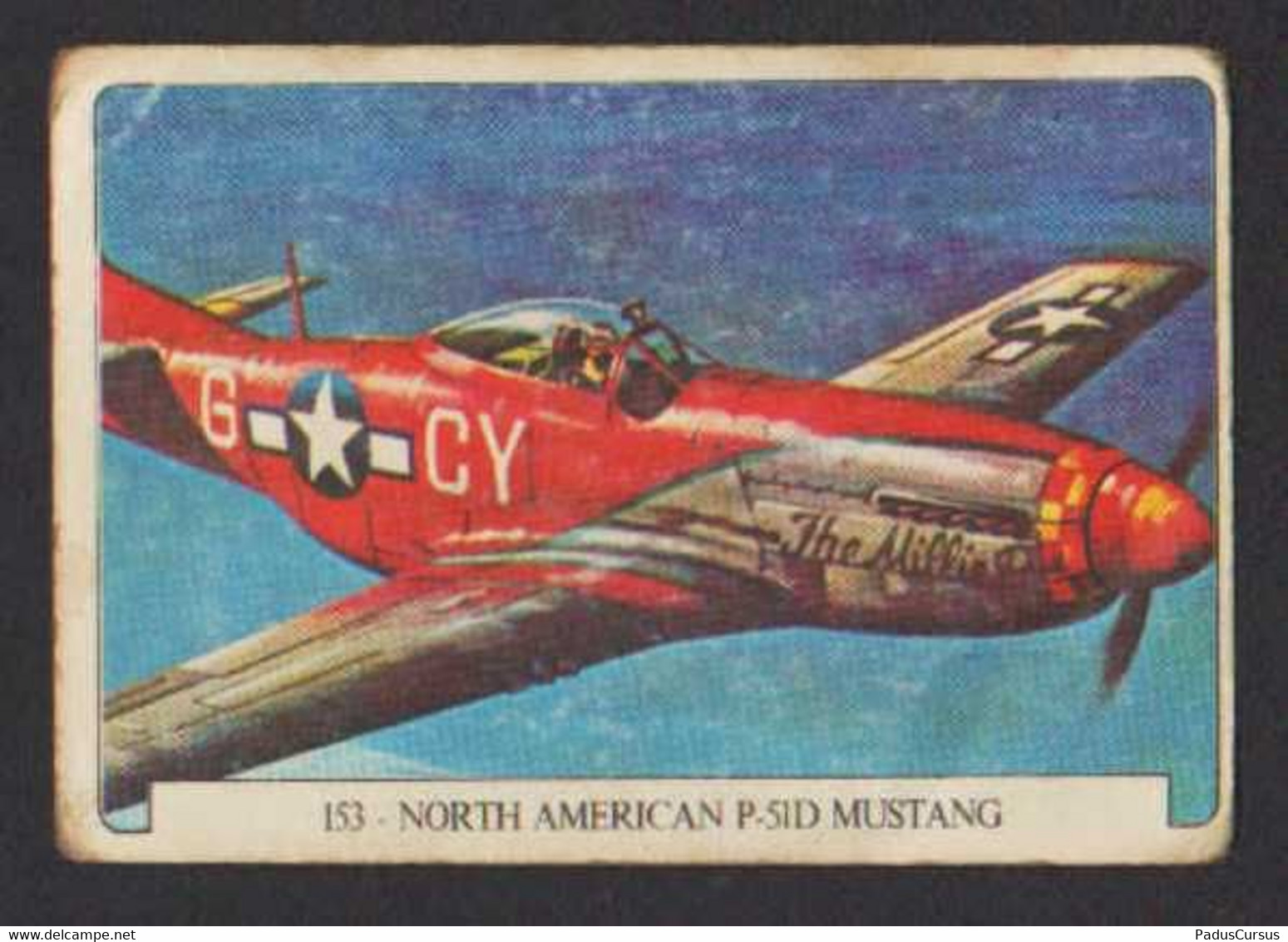 Figurina 153 Aereo North American P-SID Mustang Carte à Collectionner Avion Trading Card Airplane FAS00115 - Engine