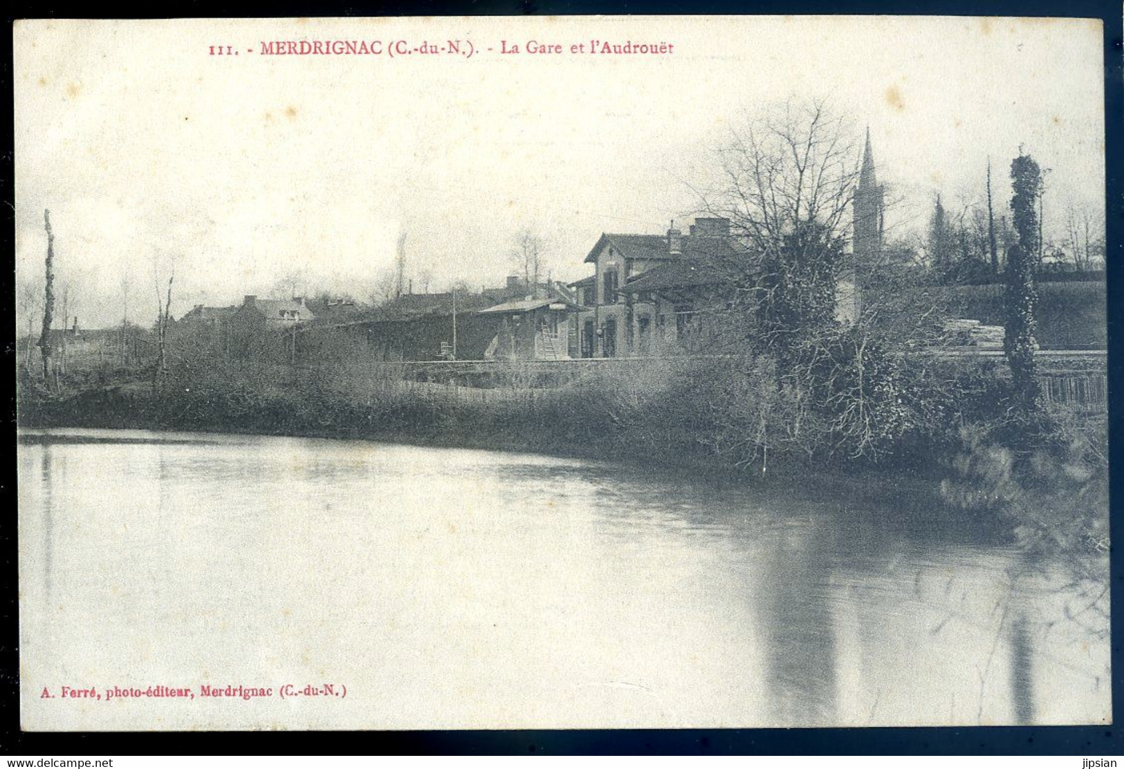 Cpa Du 22  Merdrignac La Gare Et L' Audrouët   SE20-16 - Loudéac