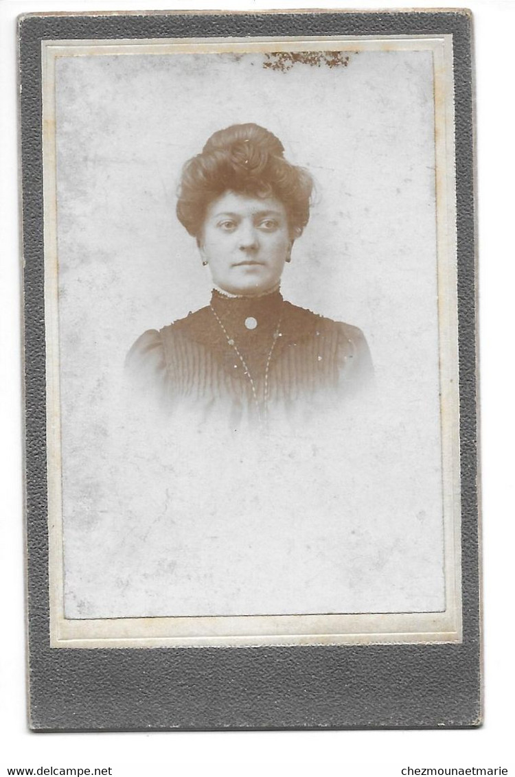 MARIA RODARY A 20 ANS EN 1908 - CDV PHOTO - Personnes Identifiées