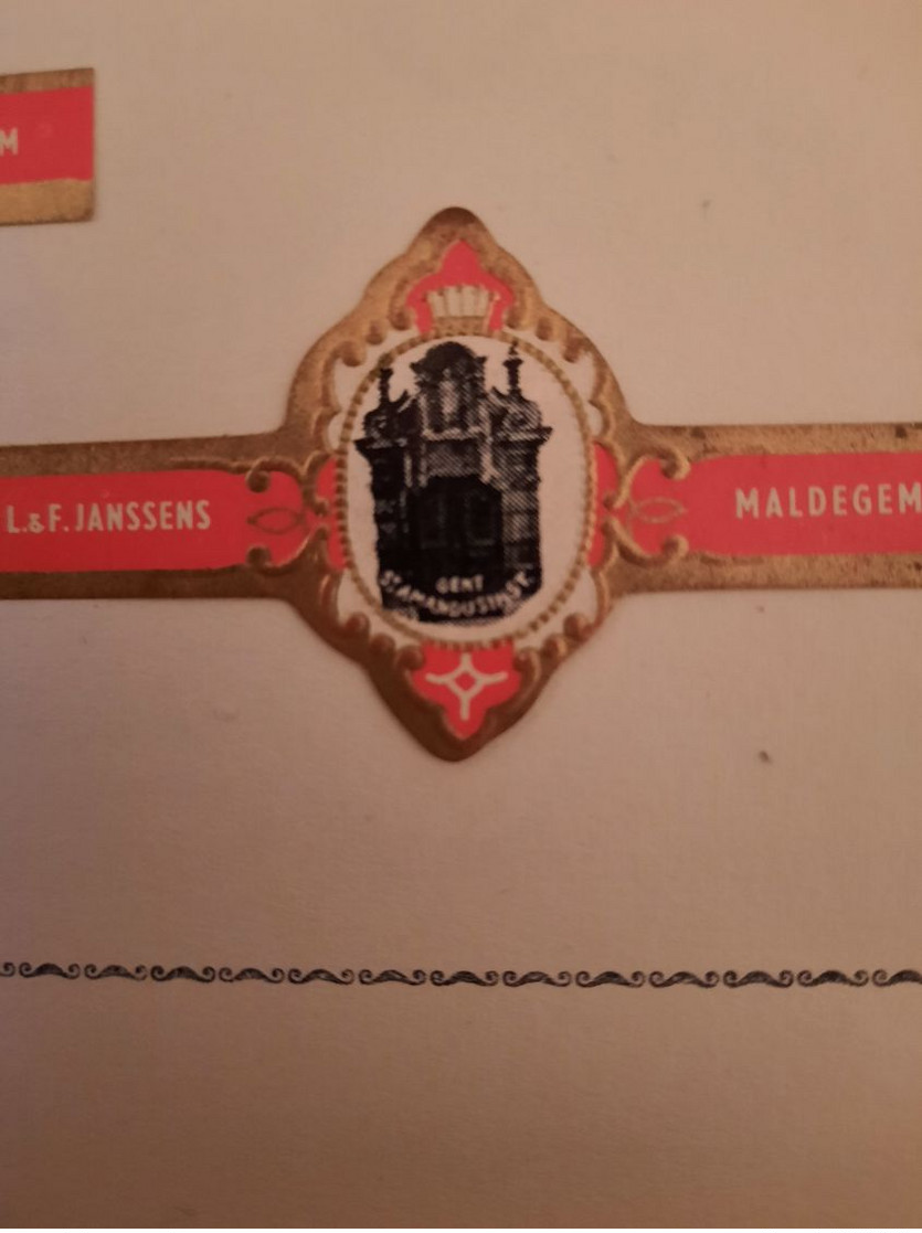 Sigarenband L&F Janssens Maldegem St Amandusinstituut Gent - Cigar Bands