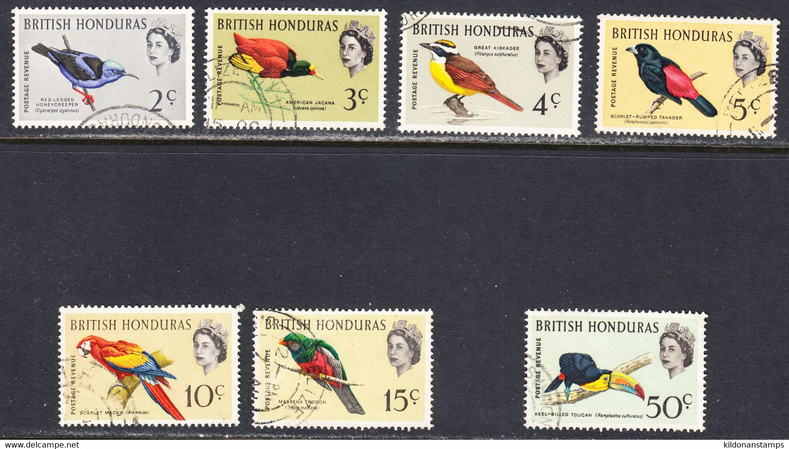 British Honduras 1962 Cancelled, Sc# ,SG 203-208,210 - Britisch-Honduras (...-1970)