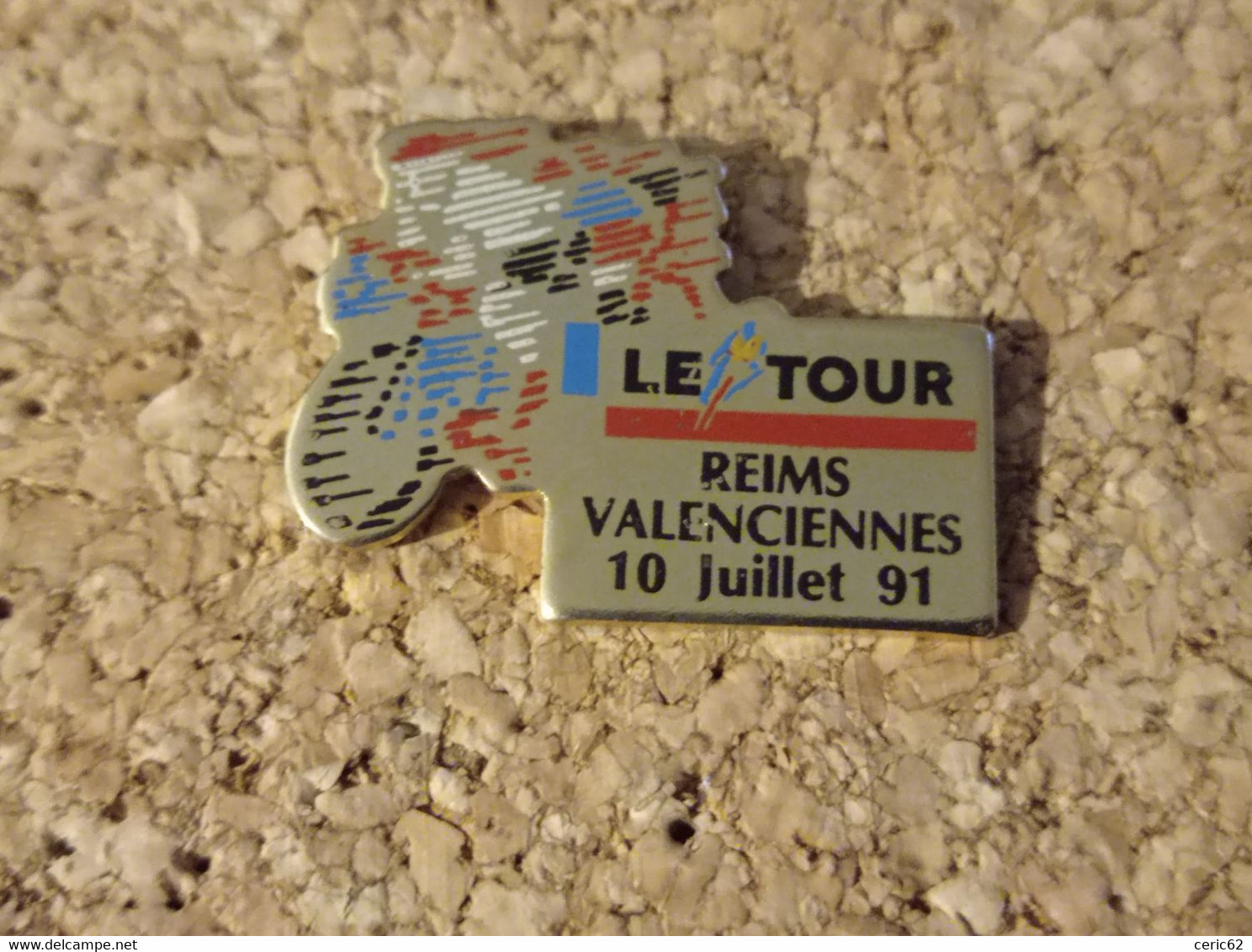 PINS CYCLISME VELO TOUR DE FRANCE 91 REIMS VALENCIENNES - Cyclisme