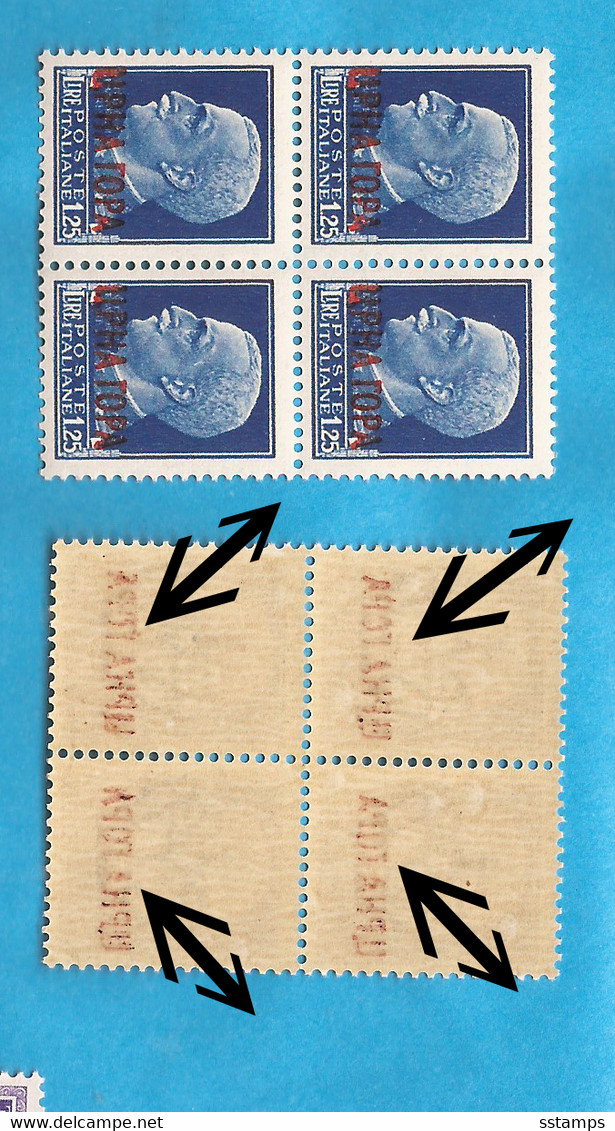 CG- MONT  2  1941 31  ERROR-OVERPRINT ABKLATSCH   ITALIEN   OCCUPATION LUX   -MONTENEGRO CRNA GORA   MNH - Montenegro