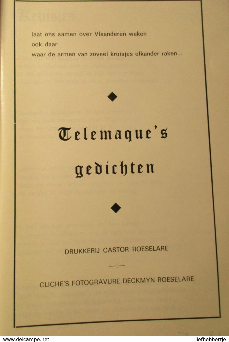 Vlaanderen , In Je Goede Aarde - Telemaque's Gedichten - Ramskapelle - Ploegsteert - Poelkapelle - De Panne - Enz. - War 1914-18