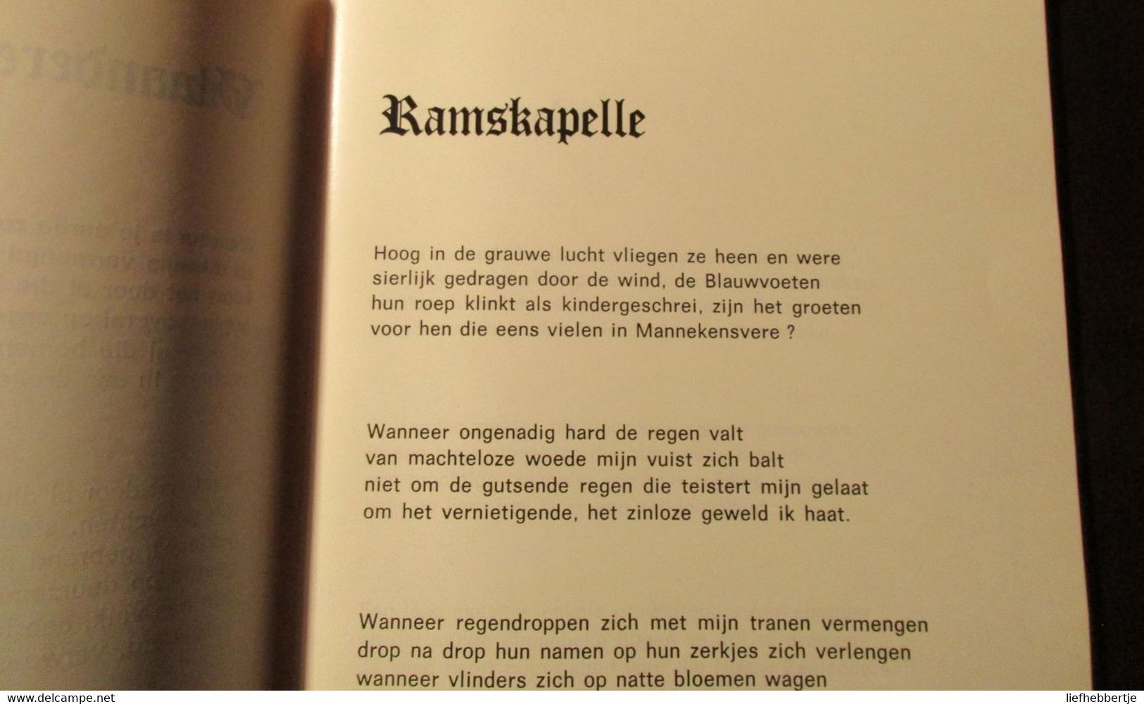 Vlaanderen , In Je Goede Aarde - Telemaque's Gedichten - Ramskapelle - Ploegsteert - Poelkapelle - De Panne - Enz. - War 1914-18