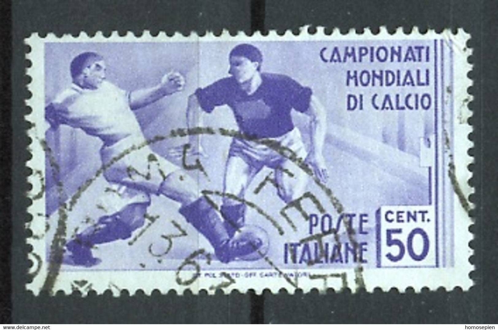 CMF Italie - Italy - Italien 1934 Y&T N°341 - Michel N°482 (o) - 50c Joueurs De Football - 1934 – Italie