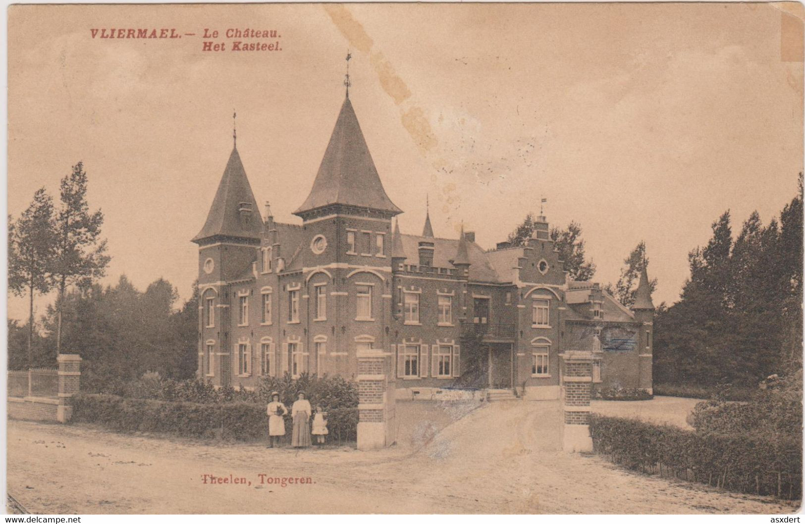 Kasteel Vliermael - Vliermaal  Kortessem Verzonden 1911 >> Sint Gilles - Kortessem