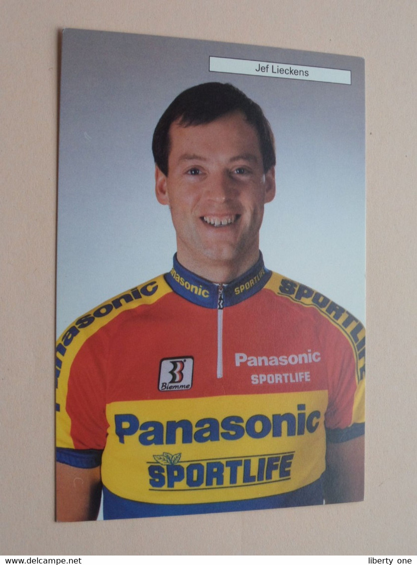 Jef LIECKENS ( PANASONIC Sportlife Cycling Team ) Form. PK/CP ( 2 Scans ) ! - Cyclisme