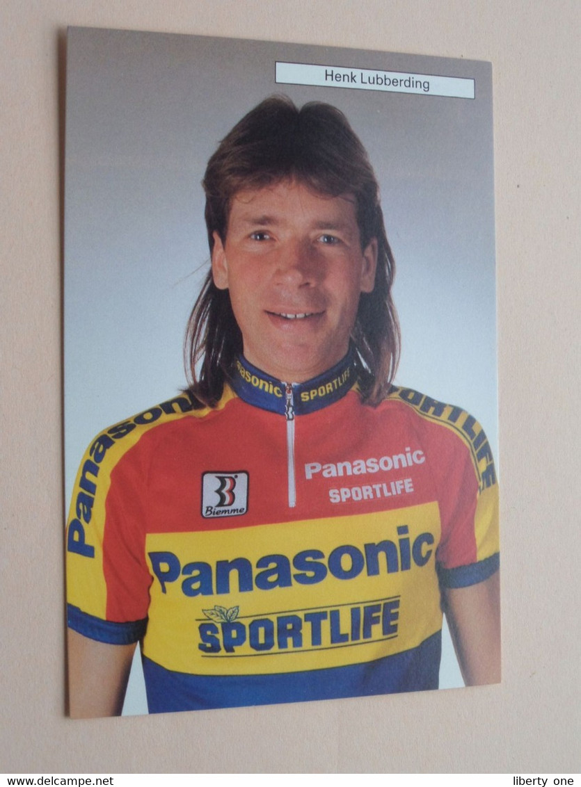 Henk LUBBERDING ( PANASONIC Sportlife Cycling Team ) Form. PK/CP ( 2 Scans ) ! - Cyclisme