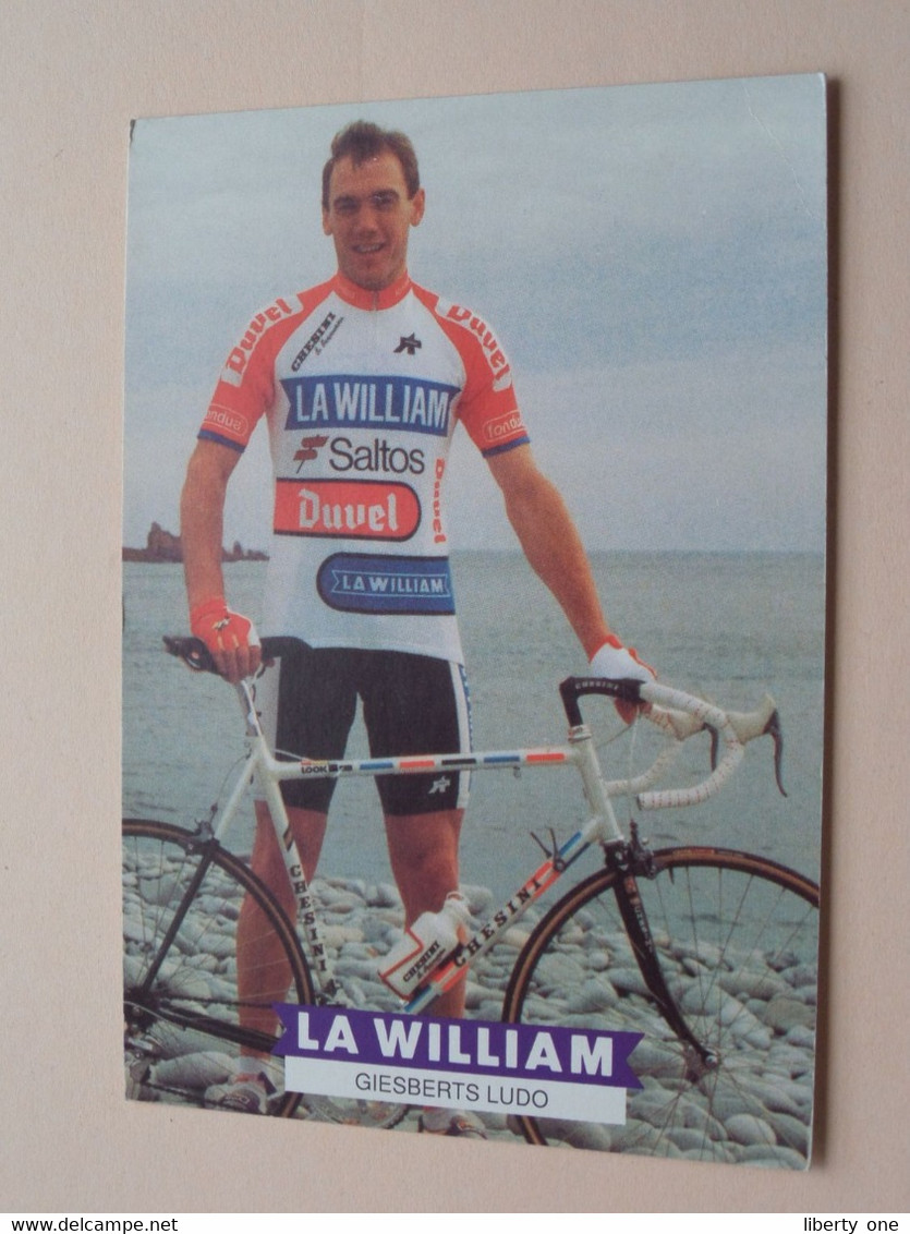 GIESBERTS Ludo ( LA WILLIAM ) Form. PK/CP ( 2 Scans ) ! - Cyclisme