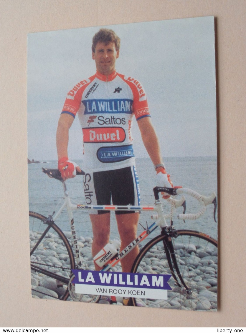 VAN ROOY Koen ( LA WILLIAM ) Form. PK/CP ( 2 Scans ) ! - Cyclisme