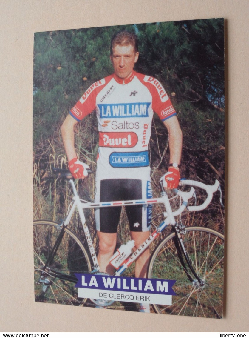 DE CLERCQ Erik ( LA WILLIAM ) Form. PK/CP ( 2 Scans ) ! - Cyclisme