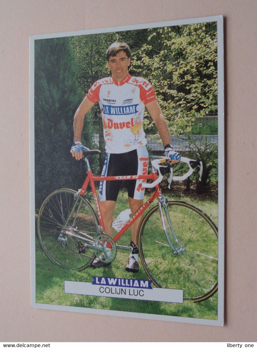 COLIJN LUC ( LA WILLIAM ) Format PK/CP ( Blanco Achterzijde ) ! - Cyclisme