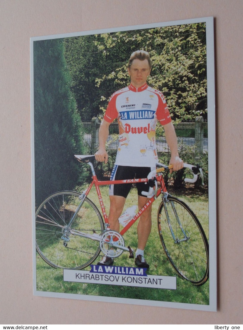 KHRABTSOV KONSTANT ( LA WILLIAM ) Format PK/CP ( Blanco Achterzijde ) ! - Cyclisme