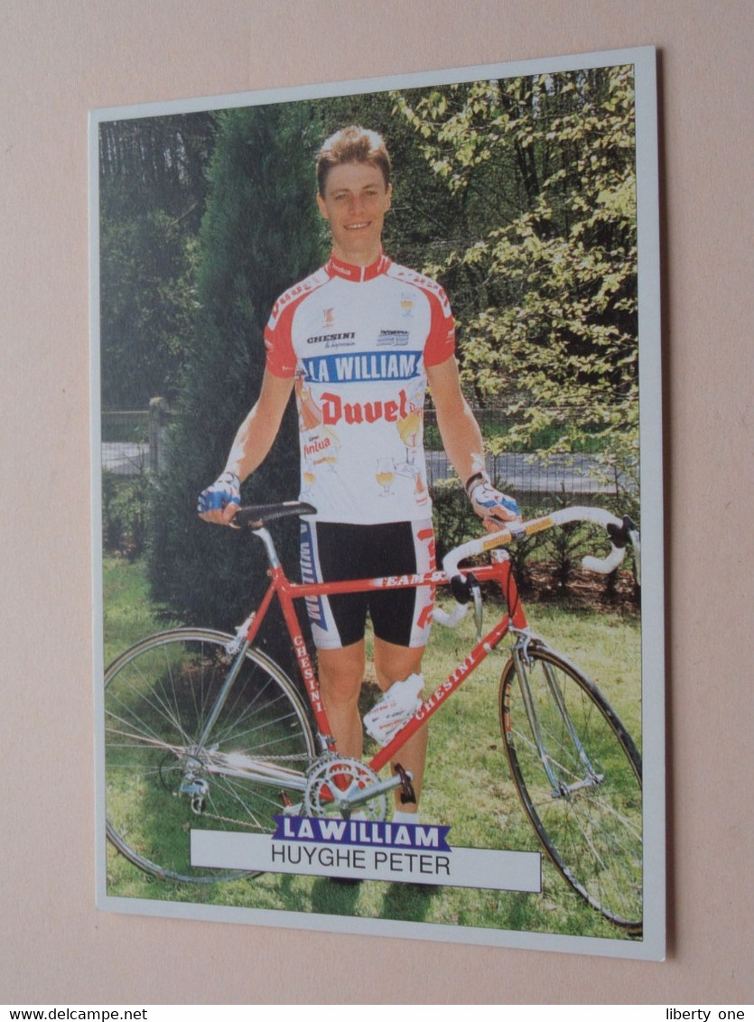 HUYGHE PETER ( LA WILLIAM ) Format PK/CP ( Blanco Achterzijde ) ! - Cyclisme