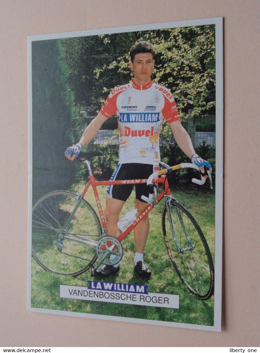 VANDENBOSSCHE ROGER ( LA WILLIAM ) Format PK/CP ( Blanco Achterzijde ) ! - Cyclisme