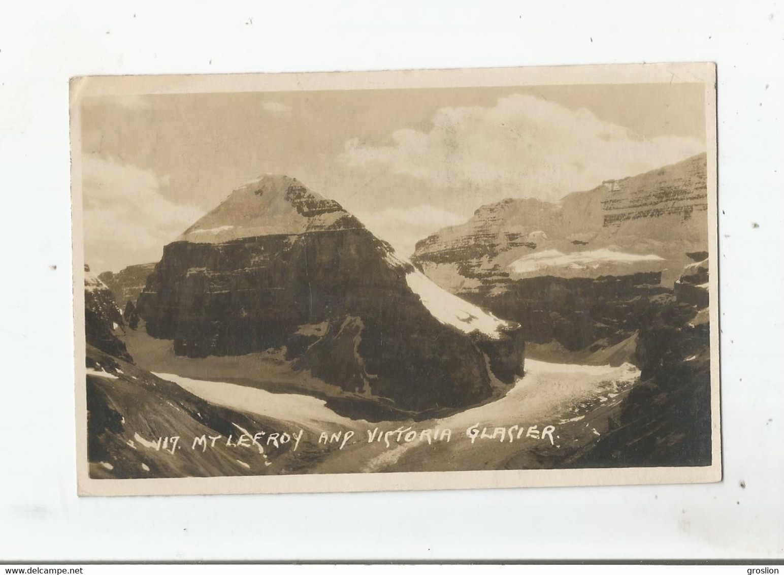 MOUNT LEFROY AND VICTORIA GLACIER 1927 - Otros & Sin Clasificación