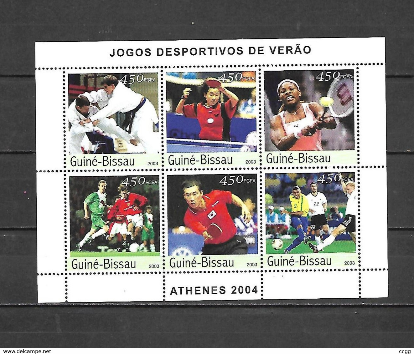 Olympic Games 2004 , Guinee Bissau - Blok  Postfris - Zomer 2004: Athene