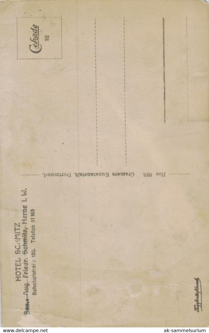 Herne In Westf. / Hotel Schmitz / Bahnhofstrasse 120 (D-KW128) - Herne