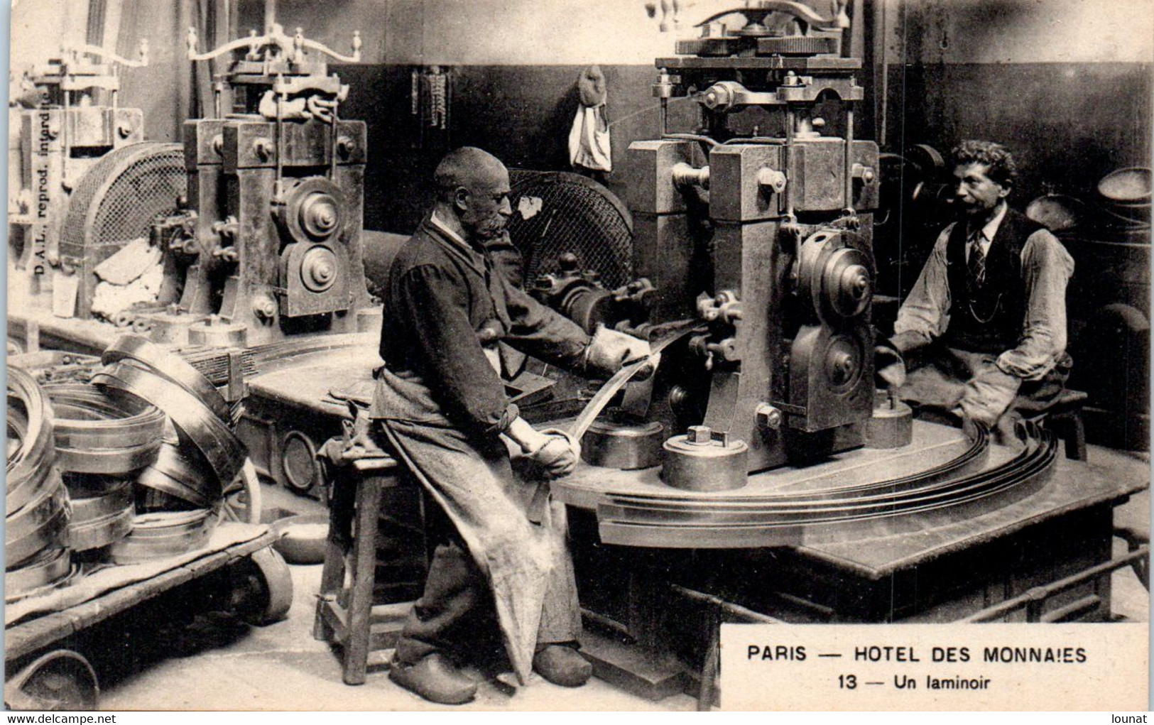 MONNAIE - PARIS - Hotel Des Monnaies - Un Laminoir N°13 - Münzen (Abb.)