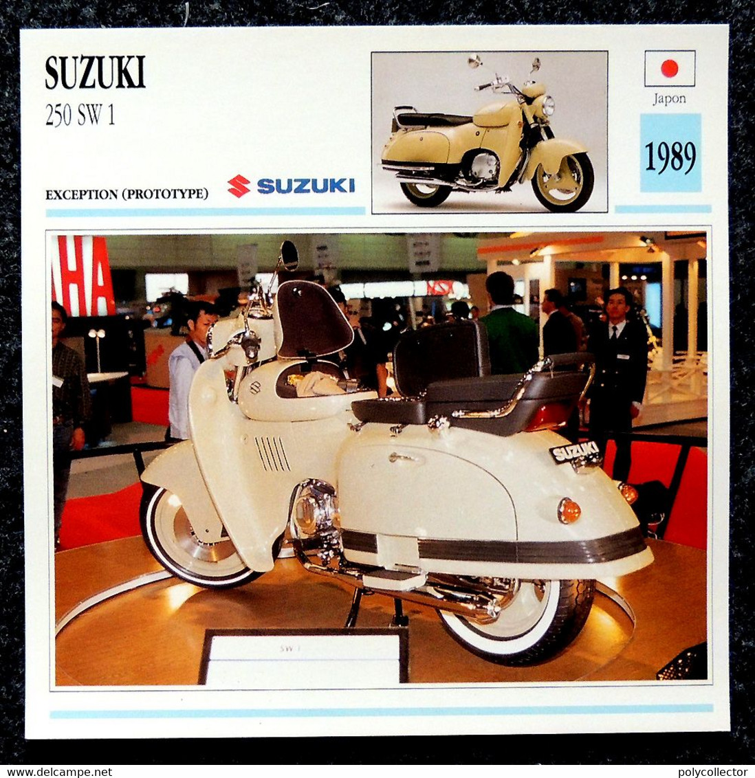 Collection Fiches ATLAS - MOTO - SUZUKI 250 SW 1 - 1989 - Autres & Non Classés