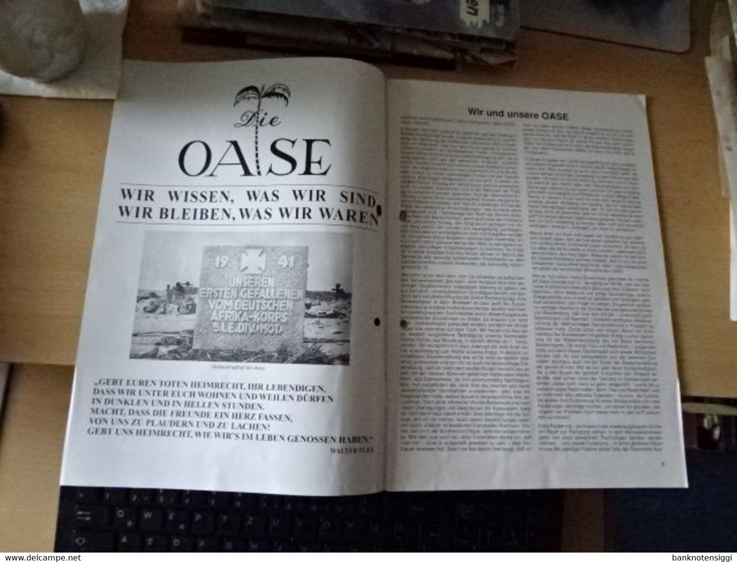 5 Hefte  "Die OASE "Verband Deutsches Afrika Koprs." e.V.