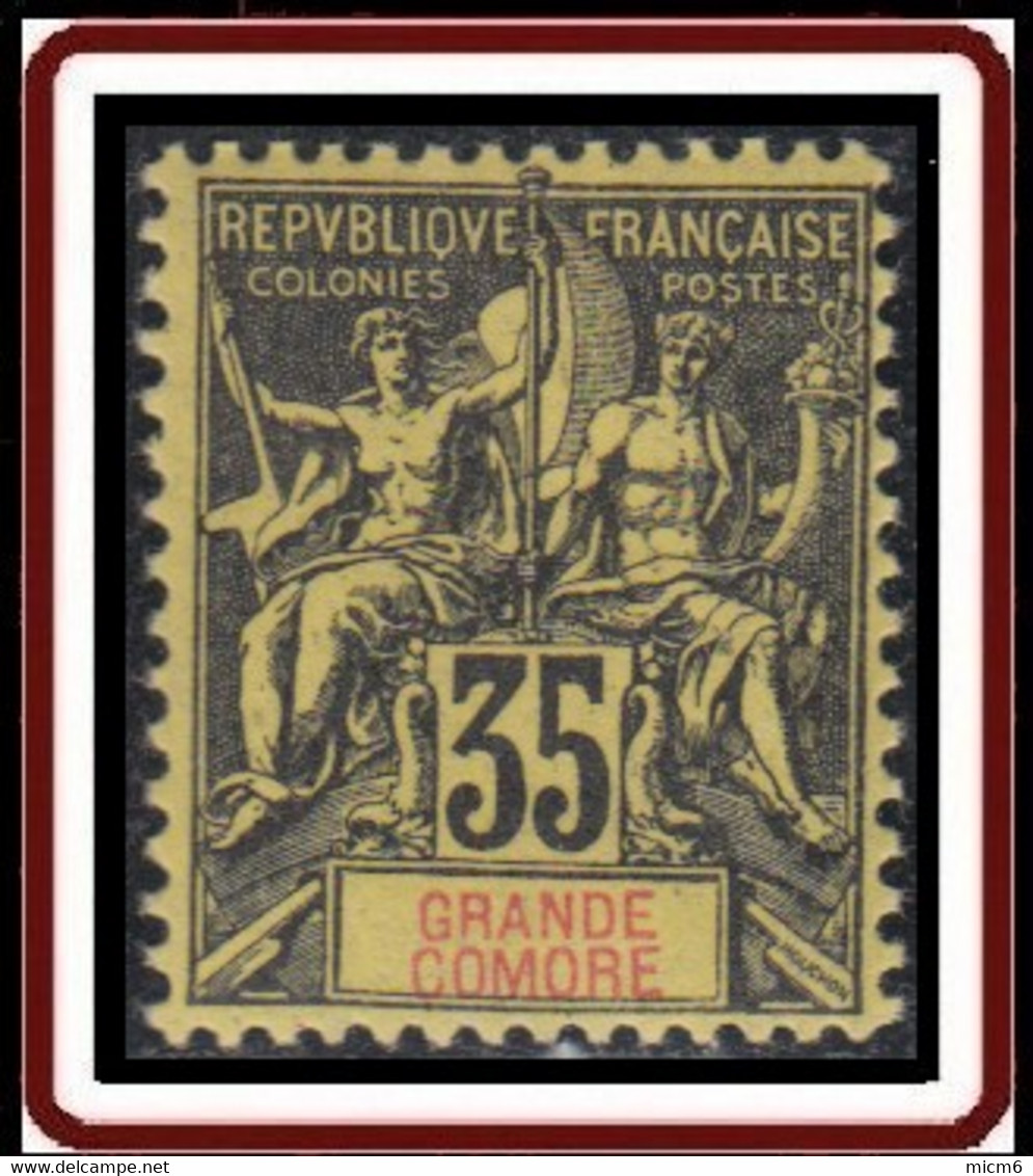 Grande Comore - N° 17 (YT) N° 18 (AM) Neuf *. - Unused Stamps