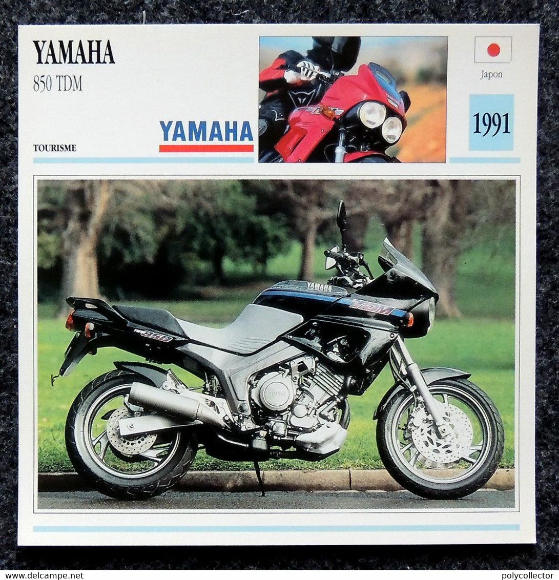 Collection Fiches ATLAS - MOTO - YAMAHA 850 TDM - 1991 - Autres & Non Classés