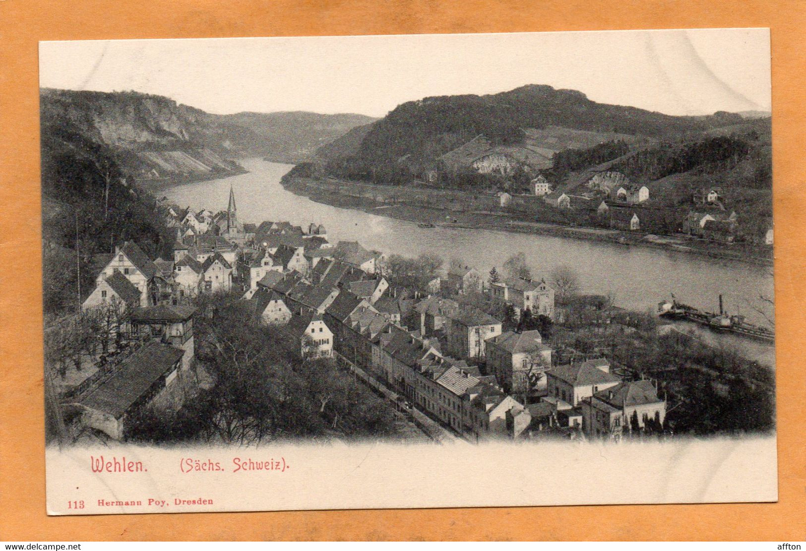 Wehlen Sachs Schweiz Germany 1905 Postcard - Wehlen