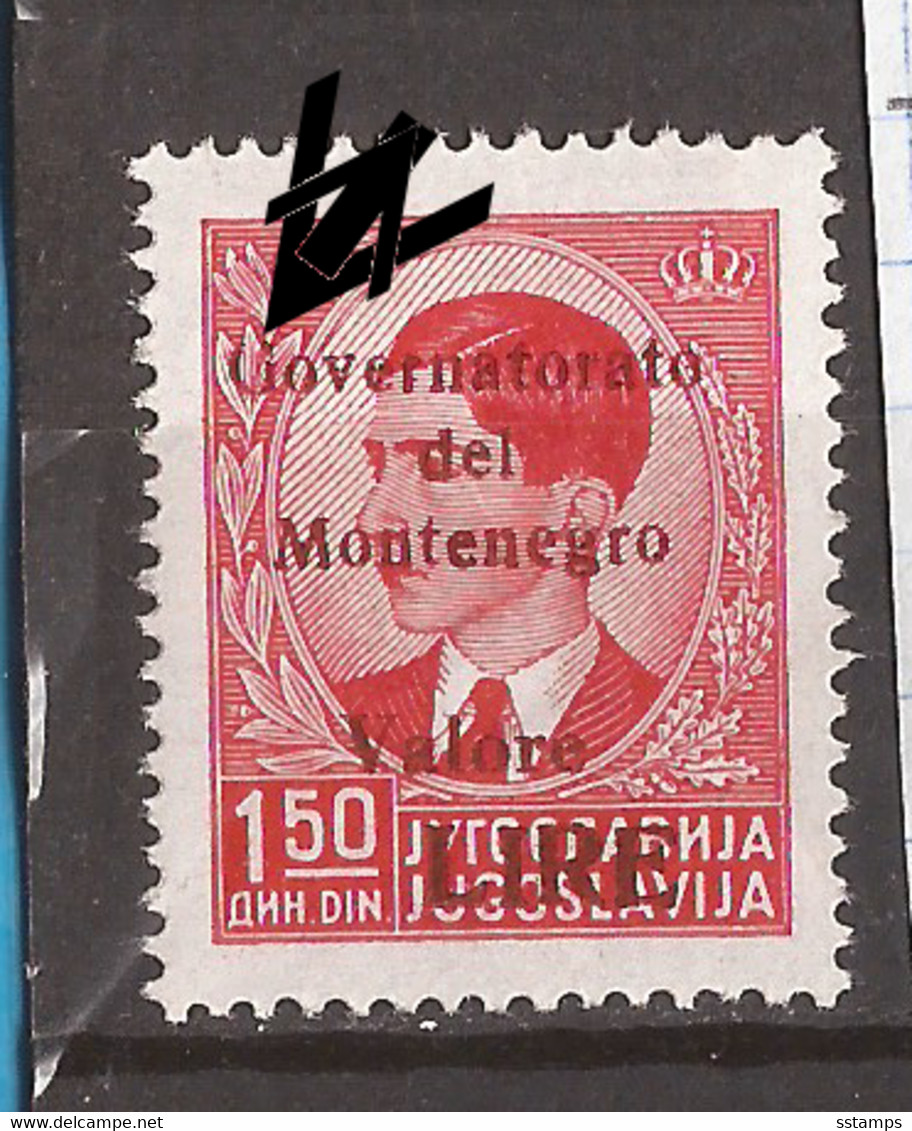 CG- MONT  2  1941 36 A--RRR-ERROR-  G  -  SELTEN SEHR !!!!!!   ITALIEN   OCCUPATION LUX   -MONTENEGRO CRNA GORA  HINGED - Montenegro