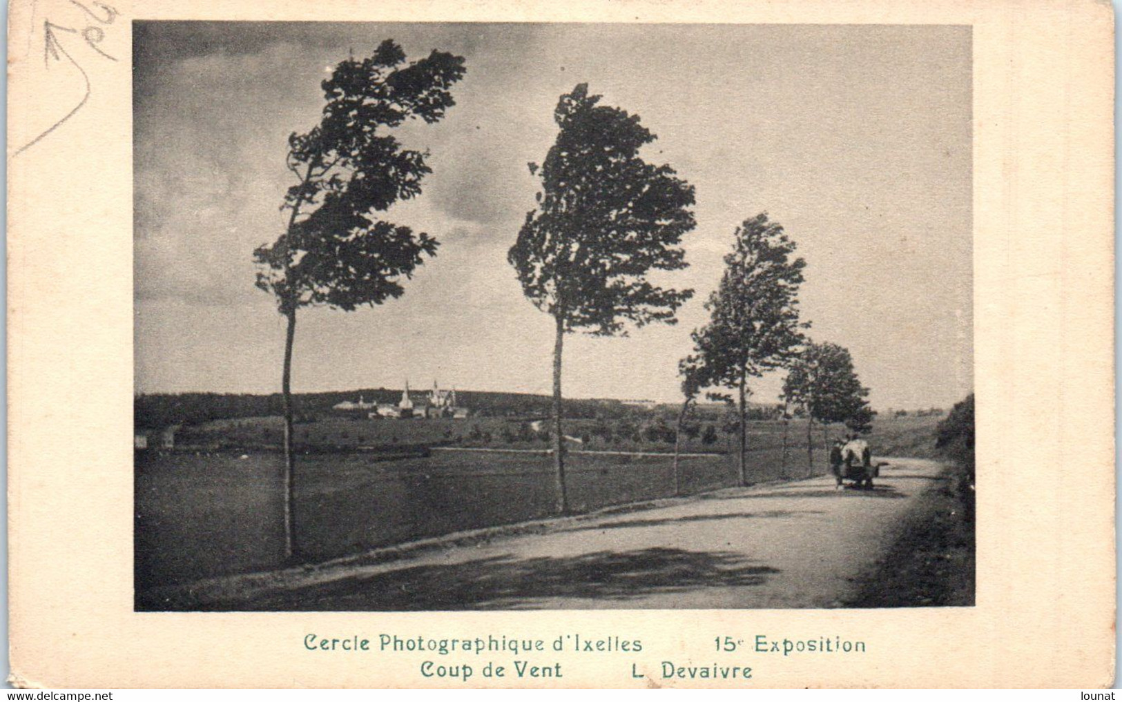 Cercle Photographique D'Ixelles - 15è Exposition - Coup De Vent  - Photographe L Devaivre (pli Coin) - Autres & Non Classés