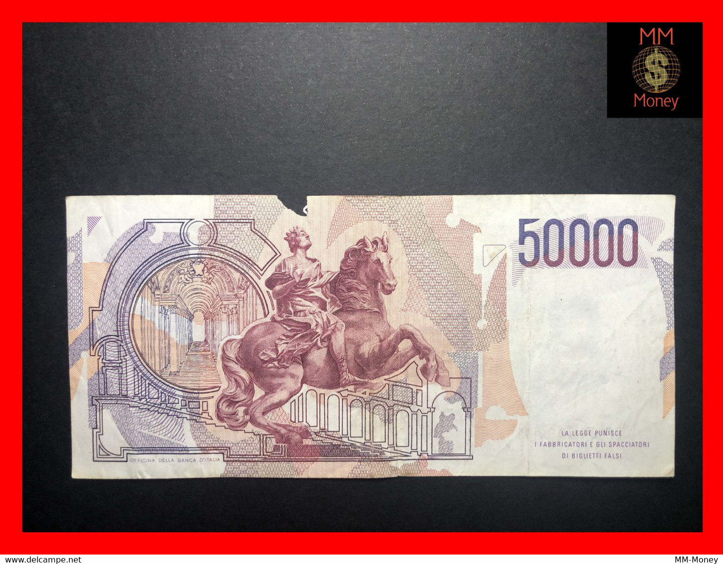 ITALY 50000  50.000 Lire  28.10.1985  P. 113  Serie B   VF   [MM-Money] - 50000 Liras