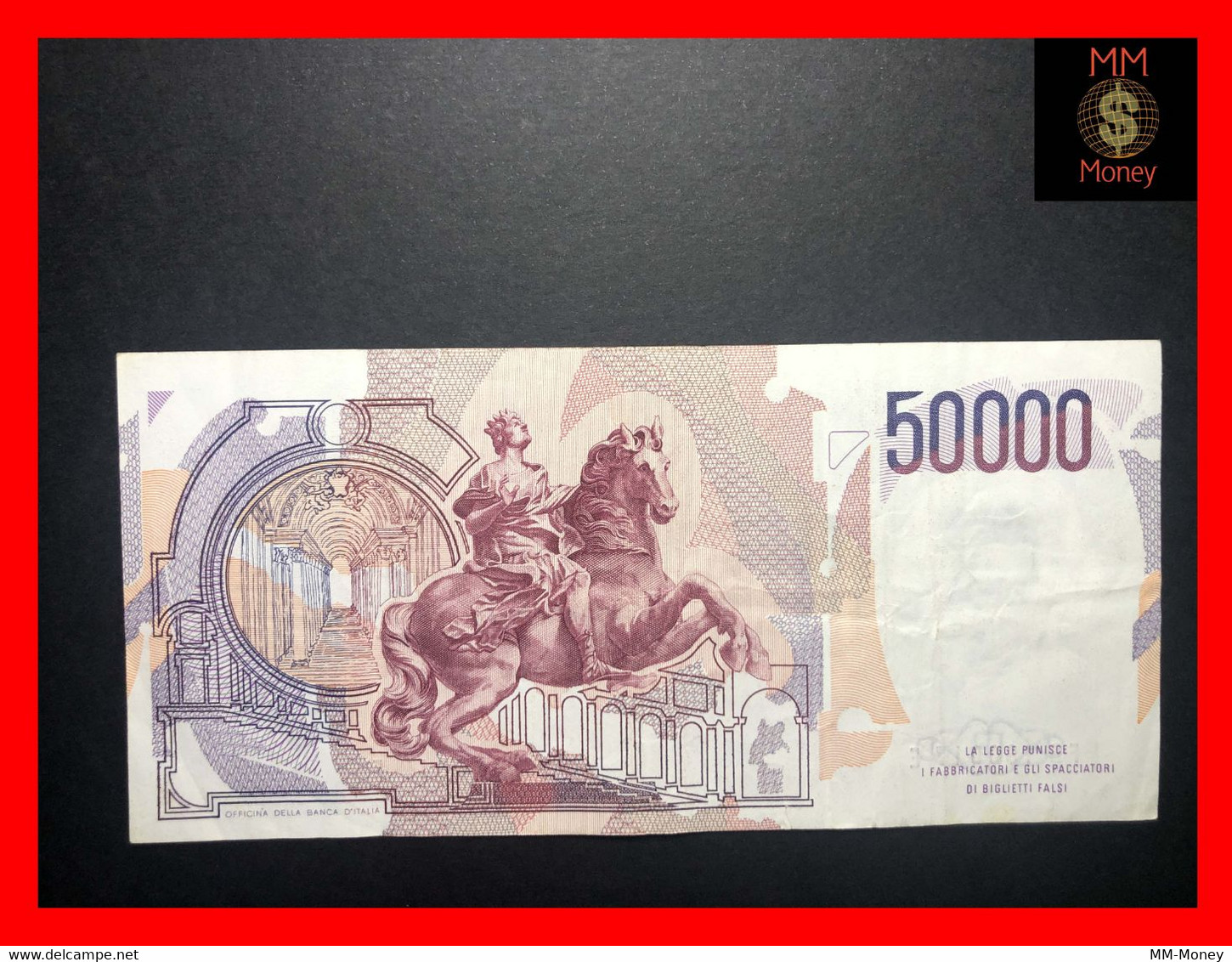 ITALY 50000  50.000 Lire  28.10.1985  P. 113  Serie B   VF   [MM-Money] - 50000 Liras