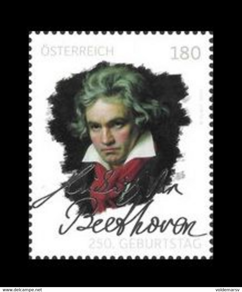 Austria 2020 Mih. 3552 Music. Composer Ludwig Van Beethoven MNH ** - Nuevos