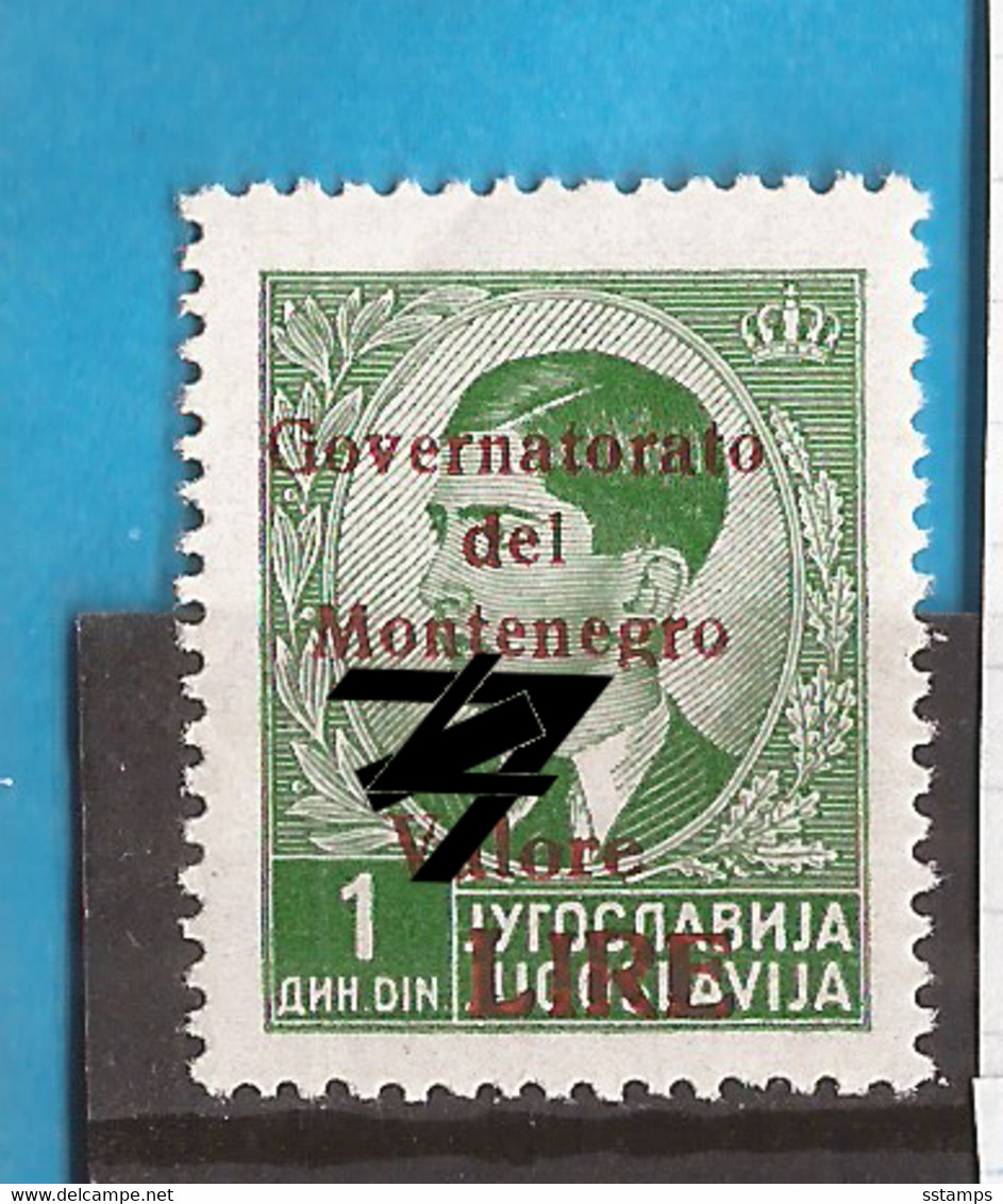 CG- MONT  2  1941 35 A--RRR-ERROR-  G  -  SELTEN SEHR !!!!!!   ITALIEN   OCCUPATION LUX   -MONTENEGRO CRNA GORA  Mnh - Montenegro
