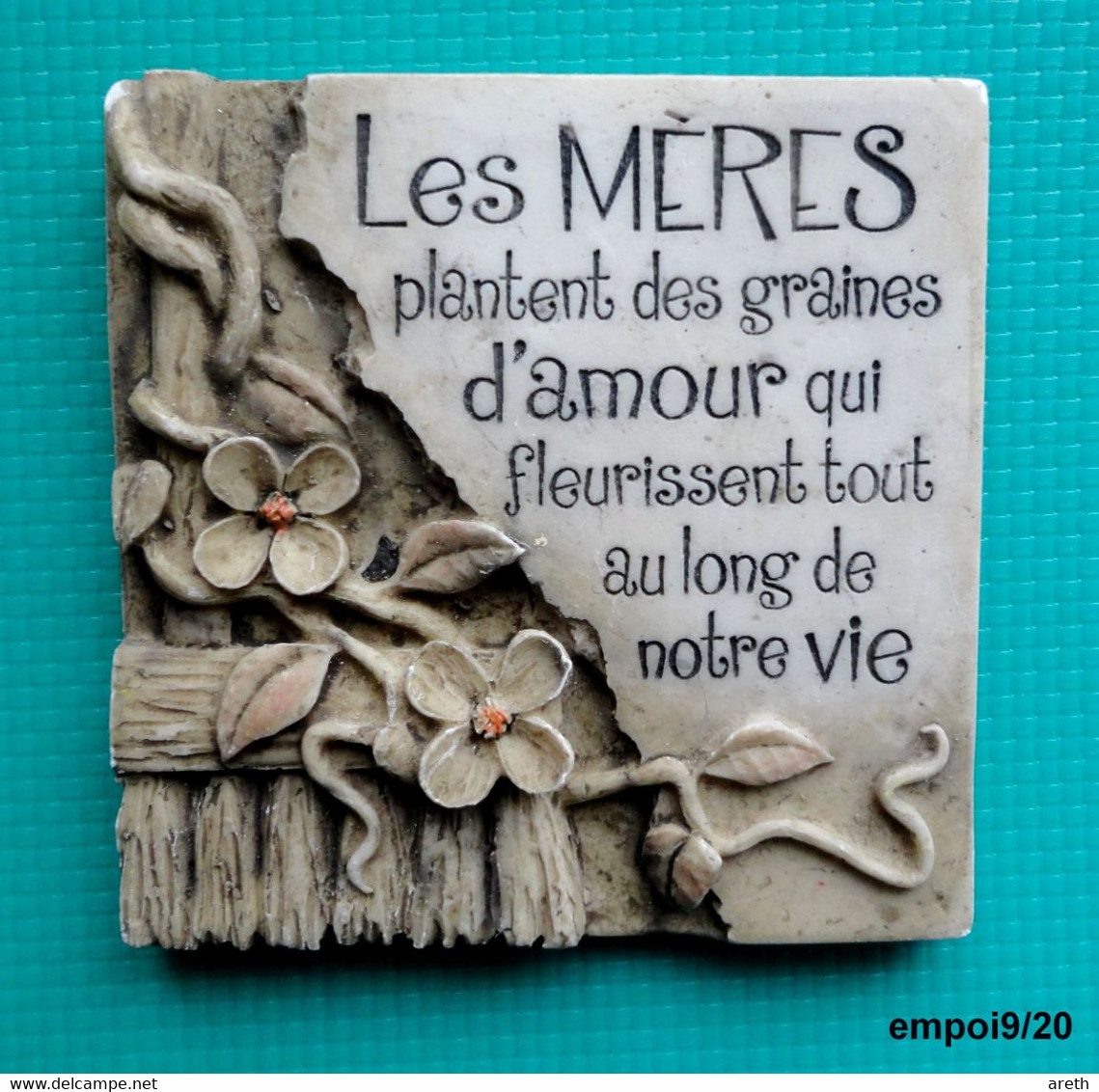 Magnet  En Relief - LES MERES - Texte D'amour - Résine - Publicitaires