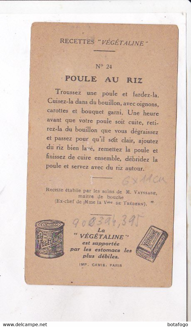 PETITE FICHE DE CUISINE  LA  VEGETALINE, POULE AU RIZ - Recetas De Cocina