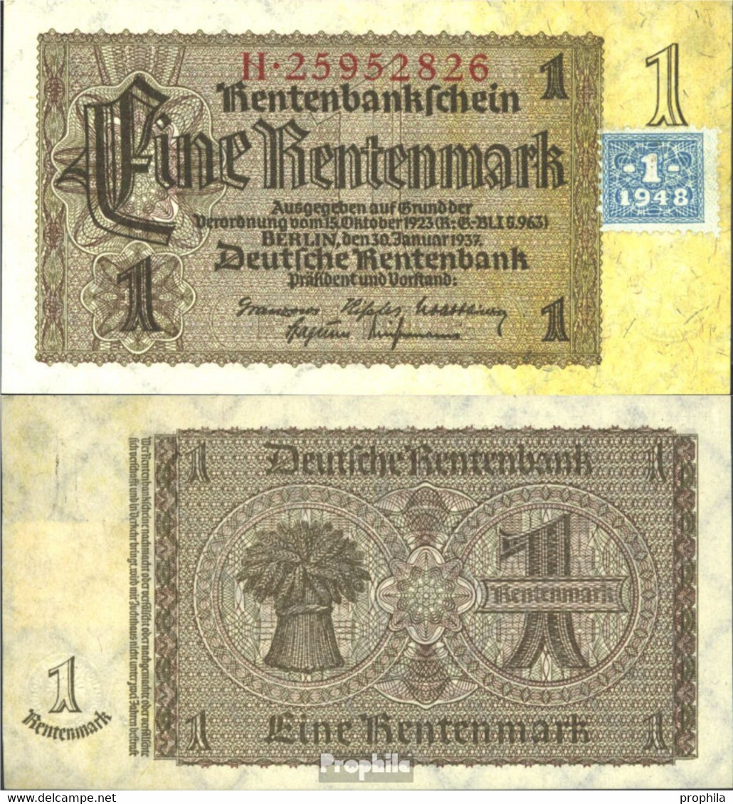 DDR Rosenbg: 330b, Kupon Auf Nr. 166b Gebraucht (III) 1948 1 DM Auf 1 RM - 1 Deutsche Mark