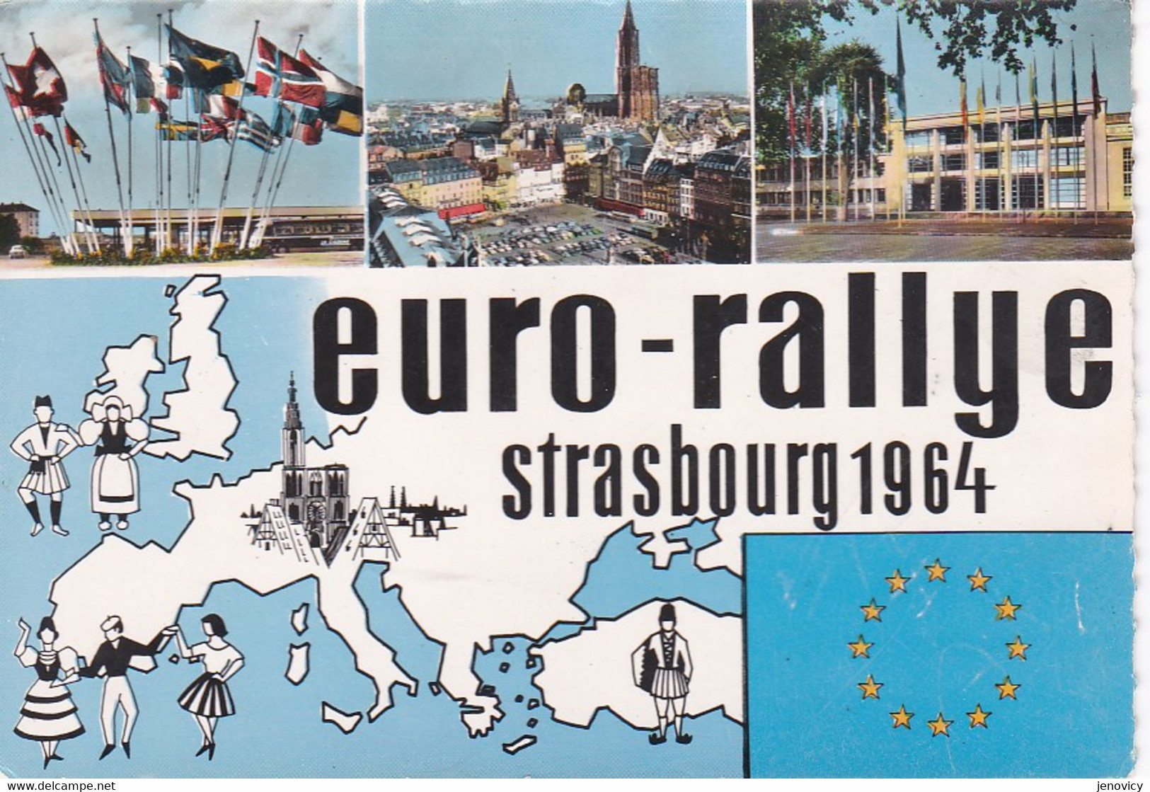 EURO-RALLYE STRASBOURG 1964 COULEUR   REF 67595 - Autres & Non Classés
