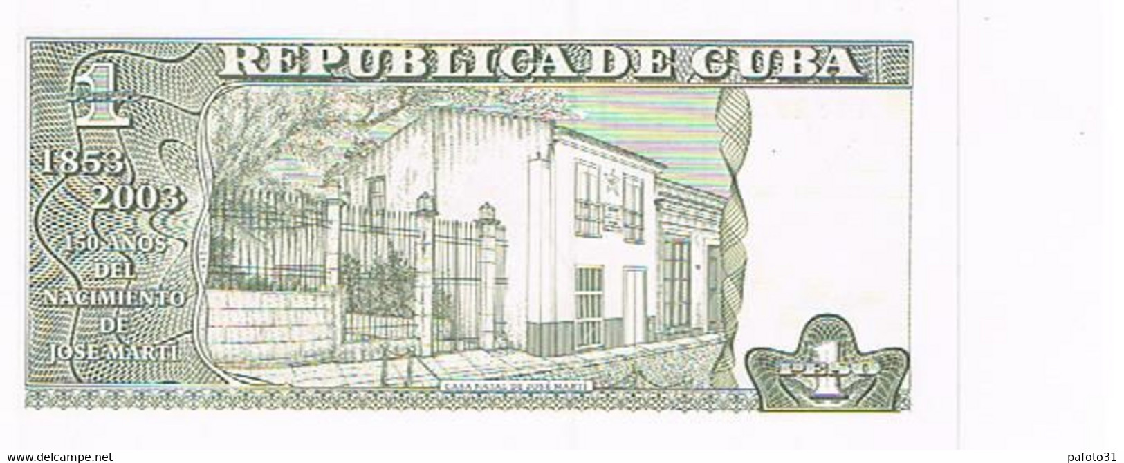 CUBA  BILLET   NEUF  DE 1  PESO  N°118275           BI56 - Cuba