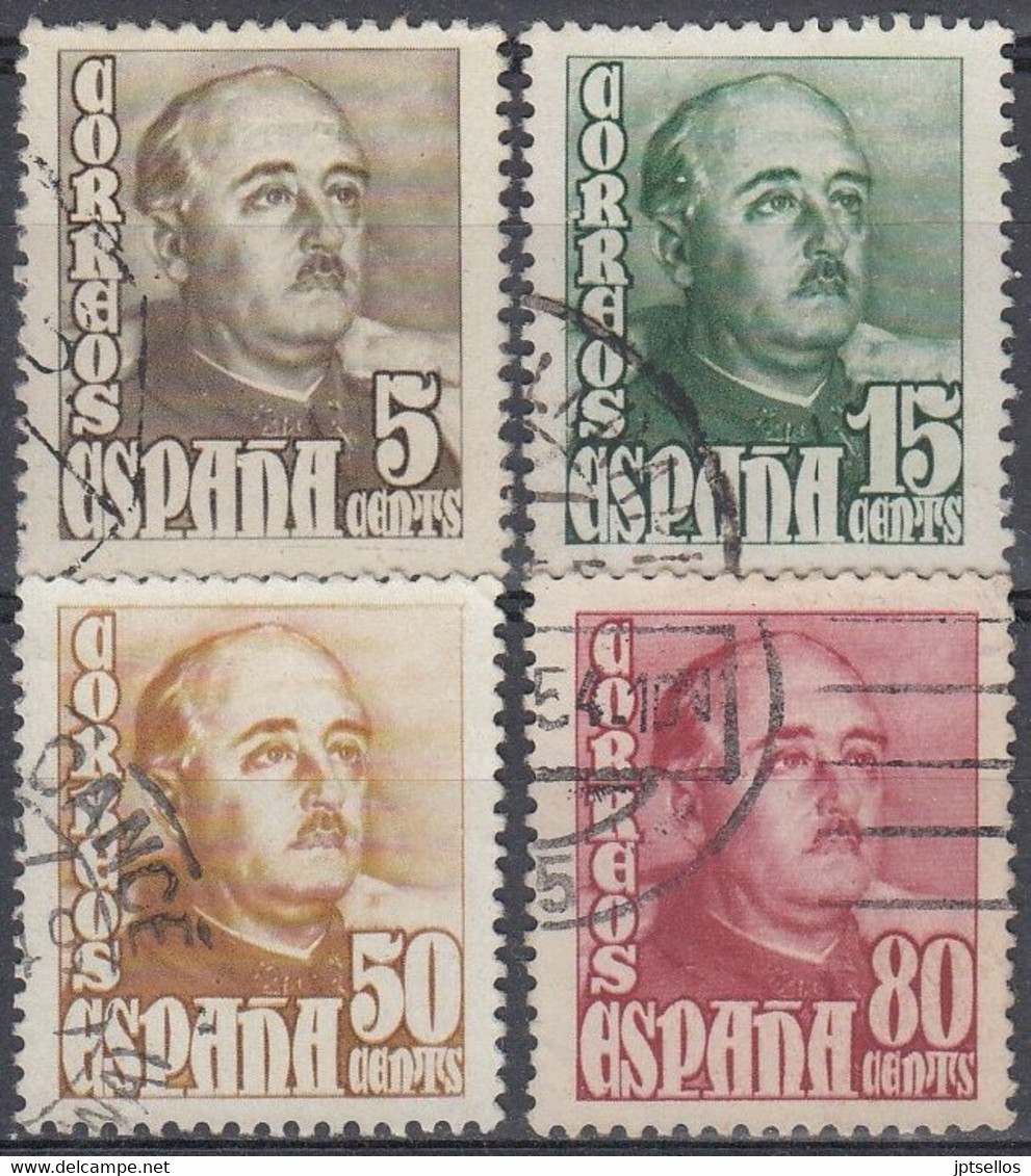 ESPAÑA 1948-1954 Nº 1020/23 USADO (REF. 01) - Oblitérés