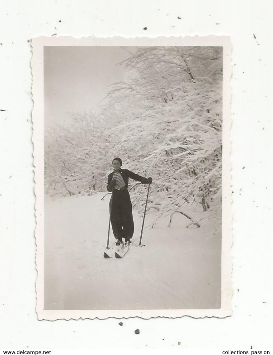 Photographie , Sports D'hiver ,ski , 1935 , LA SCHLUCHT, Sentier Alsacien - Sport