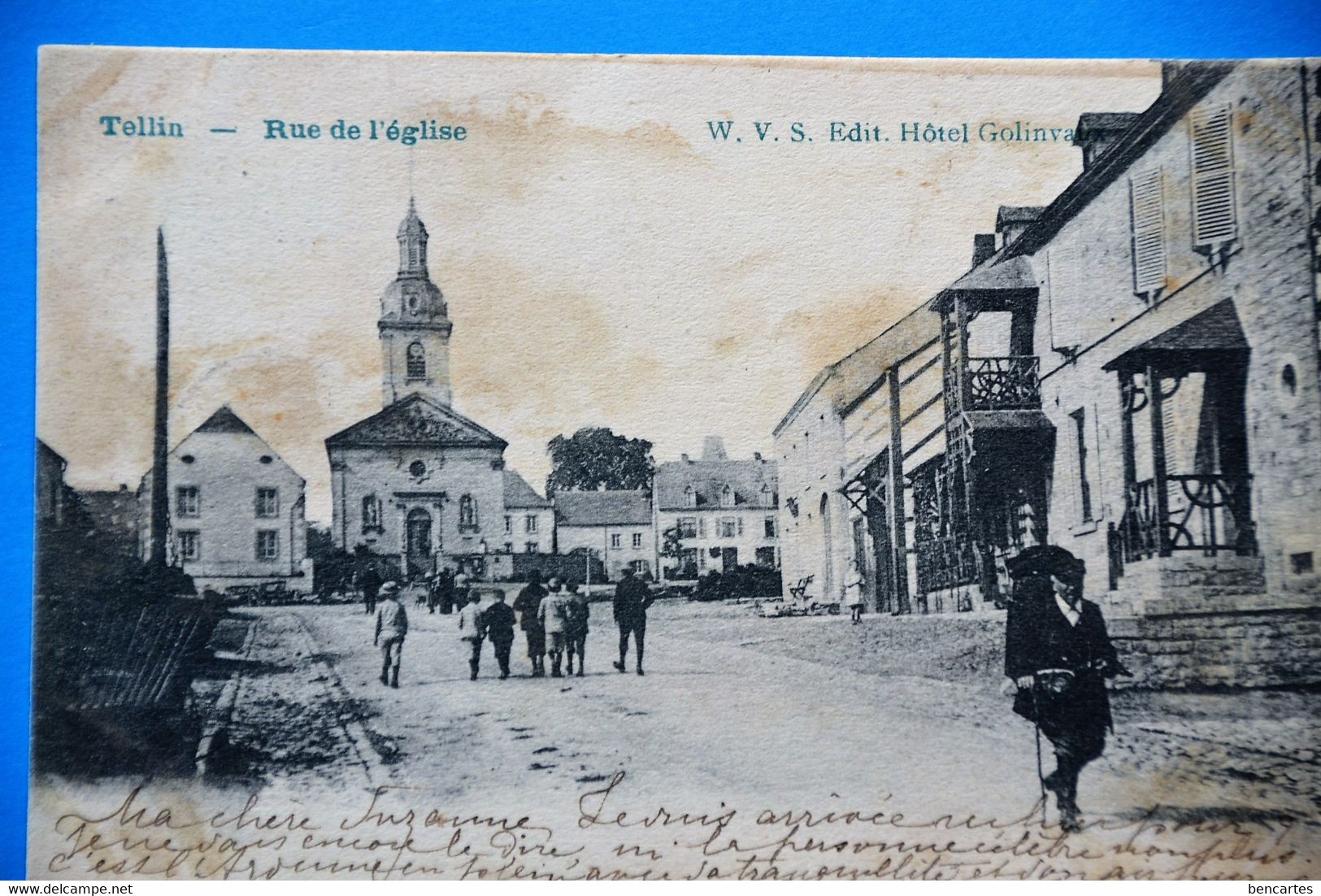 Tellin 1906: Rue De L'église, Très Animée - Tellin