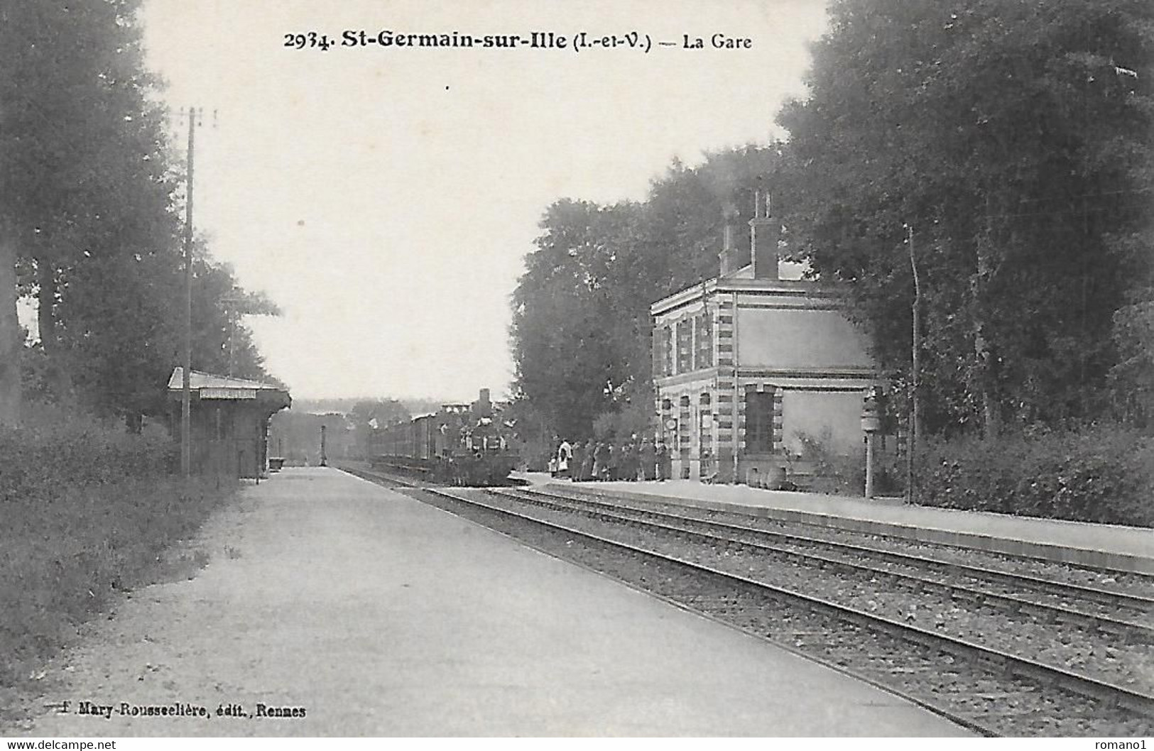 35)   SAINT  GERMAIN Sur ILLE  - La Gare - Saint-Germain-sur-Ille