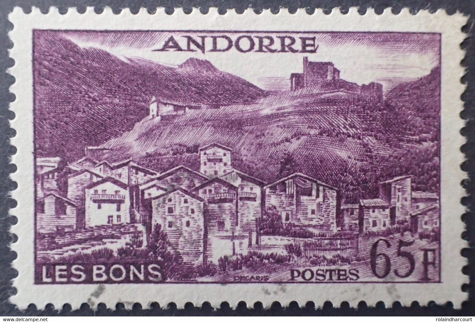 R2062/78 - 1955/1958 - ANDORRE FRANCAIS - LE HAMEAU DES BONS - N°152A ☉ - Usados