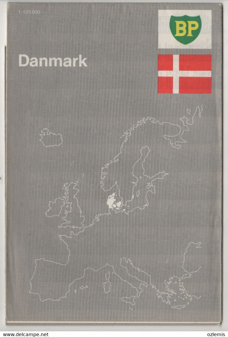 DANMARK BP TOURING SERVICE  DANMARK MAP - Europe