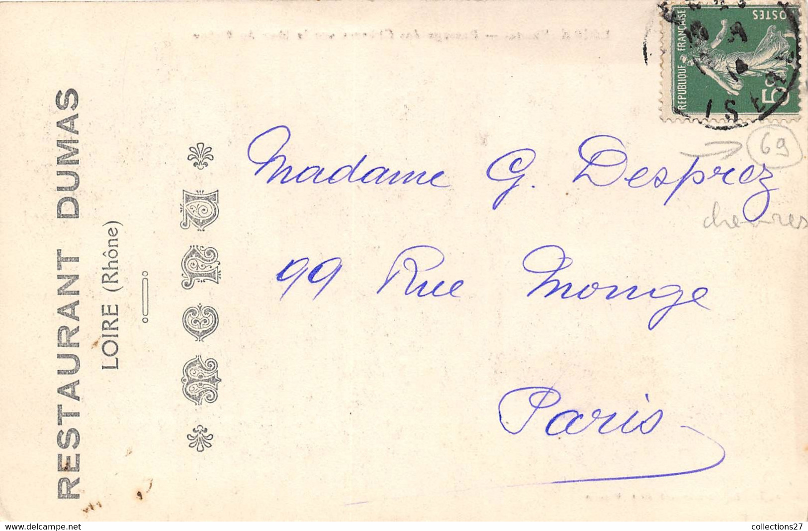 69-LOIRE-PASSAGE DES CHEVRES SUR LA LÔNE DU RHÔNE - Loire Sur Rhone
